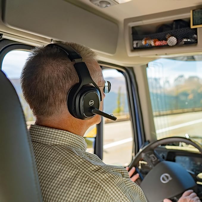 Rand McNally ClearDryve 220 Premium 2-in-1 Wireless Headset for Clear Calls with Noise Cancellation, Long Battery Life & All-Day Comfort