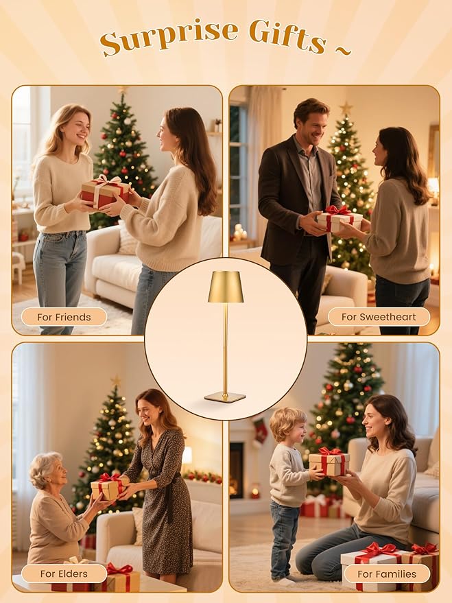 Cordless Table Lamps Set of 2,6000mAh Battery Operated Lamp,Dimmable+3 Colors Rechargeable Lamps Cordless Lamp,Portable & Wireless Table Light for Kitchen/Bedroom/Bathroom/Living Room/Outdoor