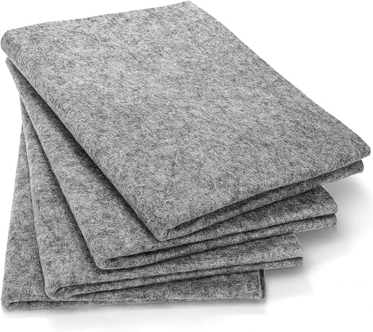 4 Pack Chinese Calligraphy Drawing Felt Mat, 5mm Thick Felt Desk Pad for Sumi Xuan Paper Painting Practice Calligraphy Writing Japanese Drawing, 19.6 x 27.5 inch (50 x 70cm)