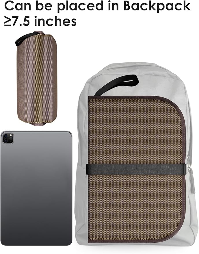 Gel Seat Cushion Portable Massage Travel Cushions, 14.5" x 10.5" Thick Foldable Seat Cushion for Car Office Chair Wheelchair Hip, Coccyx, Sciatica, Pressure Sores Tailbone Pain Relief