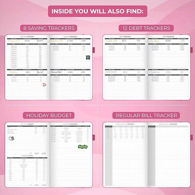 Clever Fox Budget Planner - Expense Tracker Notebook. Monthly Budgeting Organizer, Finance Logbook & Accounts Book, Bill Tracker, A5 (Hot Pink)