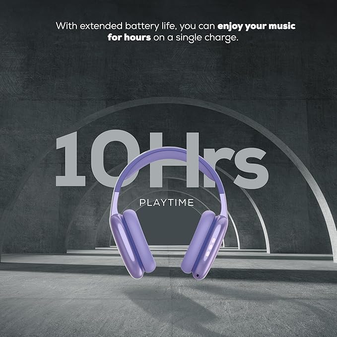 Gabba Goods Wireless Over Ear Bluetooth Headphones with Microphone - Wireless Headset -Noise Reduction - Bluetooth, Wired,Built in Micro SD for Travel, Home, Work TV,PC,Gaming,Cellphone (Lavender)