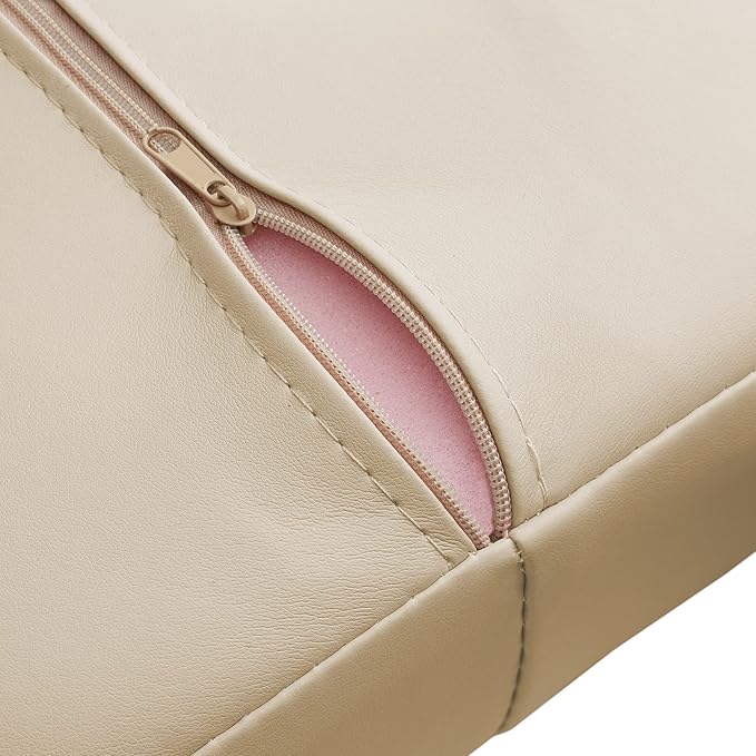 Saloniture Women's Comfort Cushion - Massage Table Wedge Bolster Pillow, Cream