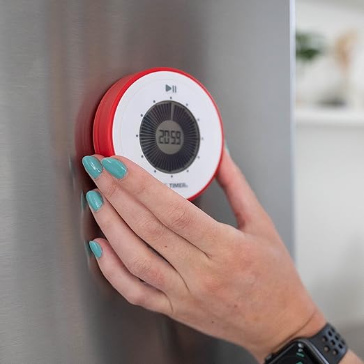 Time Timer TWIST 90-Minute Digital Countdown Clock — For Kids Classroom Learning, Homeschool Study Tool, Teachers Desk Clock, Exercise and Kitchen Timer