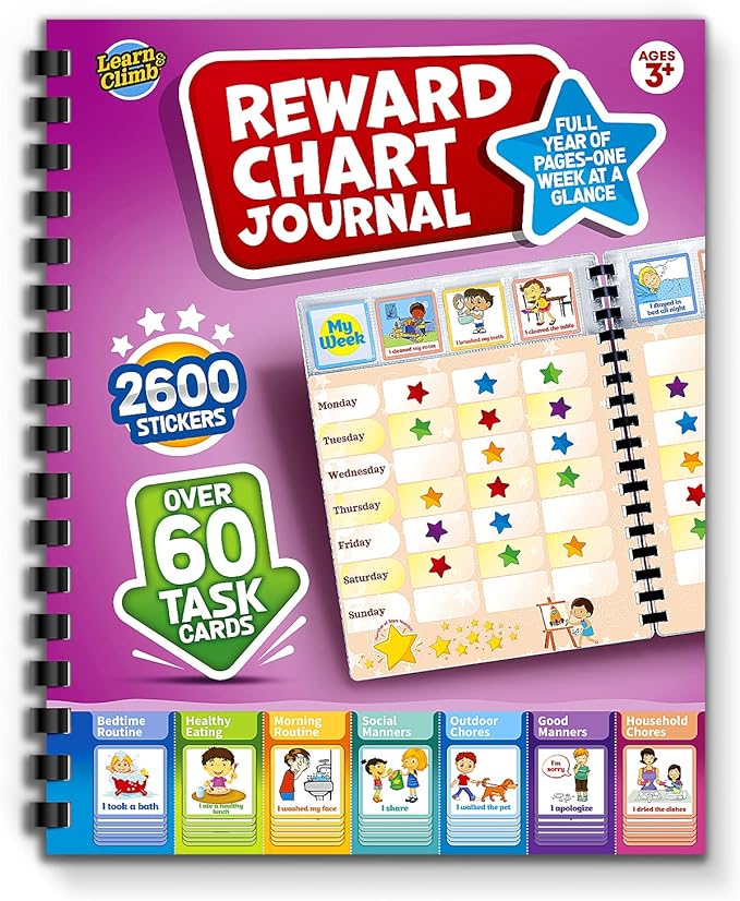 Reward & Behavior Journal for Kids - Weekly Chart
