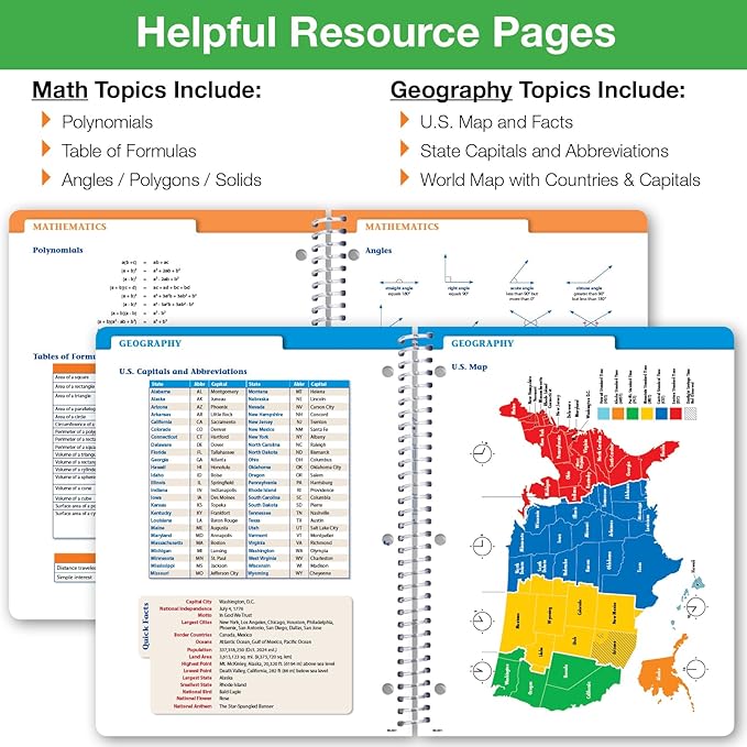 Global Datebooks Dated Middle School or High School Student Planner for Academic Year 2025-2026 Includes Ruler/Bookmark and Planning Stickers (Block Style - 8.5"x11" - Swoosh)