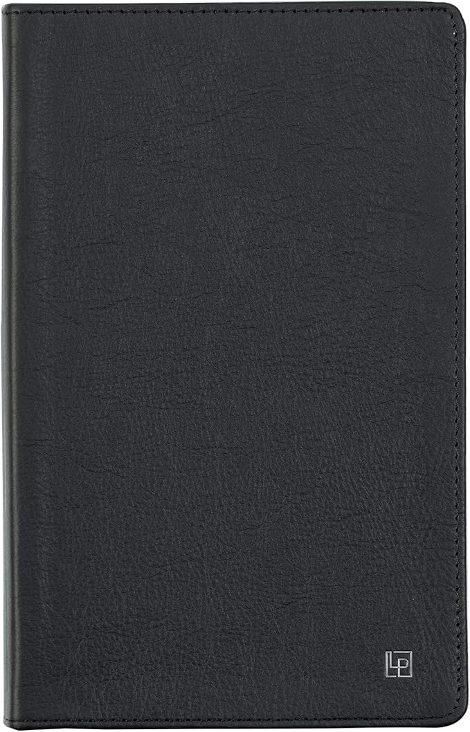 Classic Leather Notebook Writing Journal, Softcover, Narrow Ruled, Table of Contents and Numbered Pages