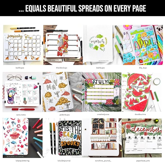 Bullet Dotted Journal Dot Grid Notebook | A5 Daily Journaling Notebooks for Personal Writing, Work, Women | 160gsm Thick Paper, Hard cover, Lay Flat Binding | 5x7 Journals Cuaderno Libretas de apuntes