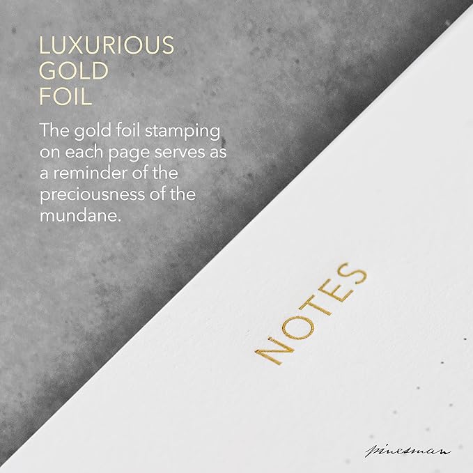 Mouse Pad Notepad for Professionals, 3 Pack, 9.8" x 7.9", 150 Sheets (50 Each), Minimalist, Gold Foiled, Dotted Layout, Executive's Desk Note Pad, To Do List Notepad, Eco-friendly, FSC™ Certified Planner Pad