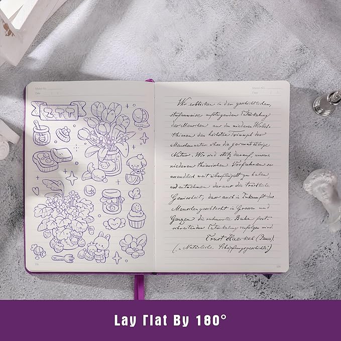 TIEFOSSI Lined Journal Notebook for Women Men, Leather Journal with Pen, A5 Evil Eye Hardcover Notebook for Work, Journaling, Travel & School, 100 GSM Thick Paper, 320 Numbered Pages, 6.2 x 8.3 in