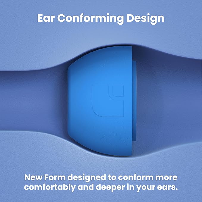 Foam Masters Ultra-Premium Memory Foam Ear Tips for AirPods Pro 1st & 2nd Gen | 3 Pairs | New Ver. | Secure Fit | Super Comfort | Better Noise Cancel | Replacement Buds (Assorted S/M/L, Supercar Blue)