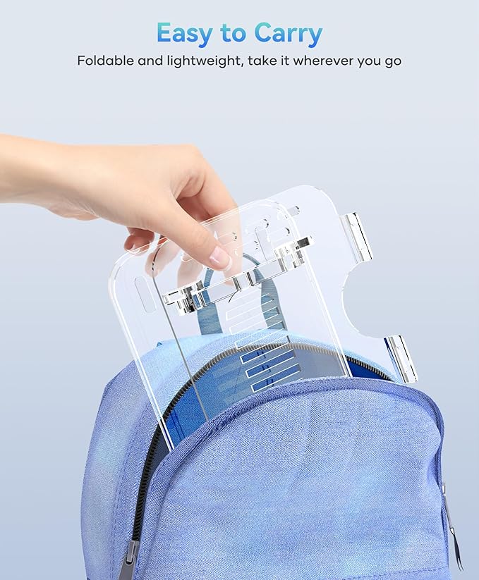 Adjustable Foldable Laptop Stand, Portable Ergonomic Computer Stand for Laptop, Compatible with 10 to 15.6 Inches Notebook Computers