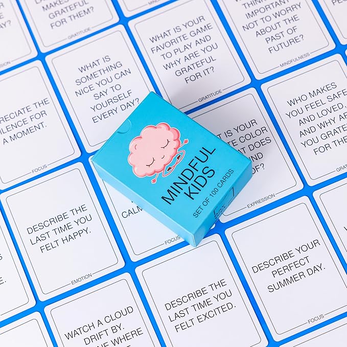 100 Mindfulness Conversation Starter Cards for Kids - Enable Meaningful Conversations with Kids
