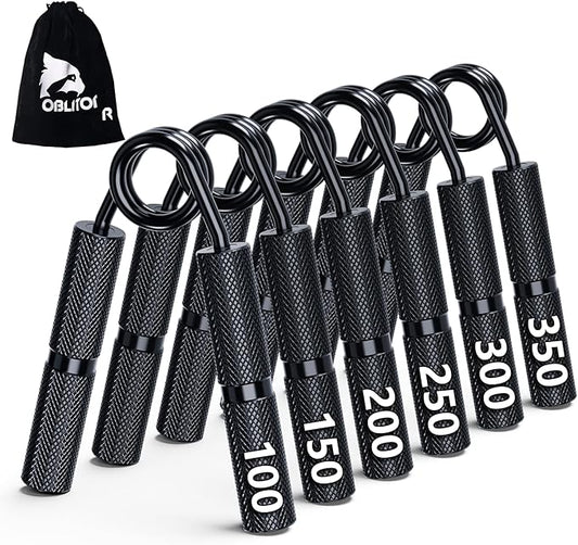 Grip Strength Trainer 6 Pack,100LB-350LB Hand Exerciser Gripper Forearm Finger Strengthener Non-Slip Suitable for Hand Rehabilitation Finger Strength Training, Muscle Building, Home Gym