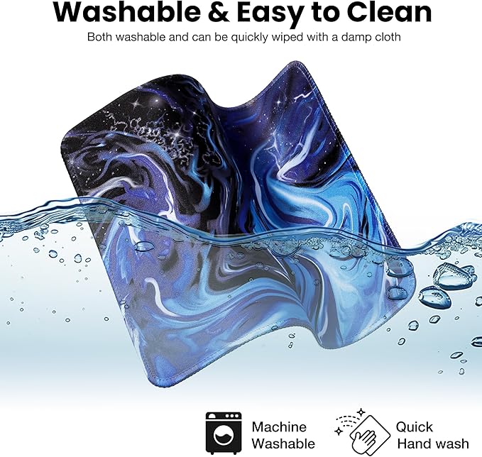 ALOANES Waterproof Mouse Pad with Stitched Edge, Premium-Textured Mouse Mat, Non-Slip Rubber Base Mousepad for Laptop, Computer & PC, Desk Mat for Gamer, Office & Home, Starry Sky