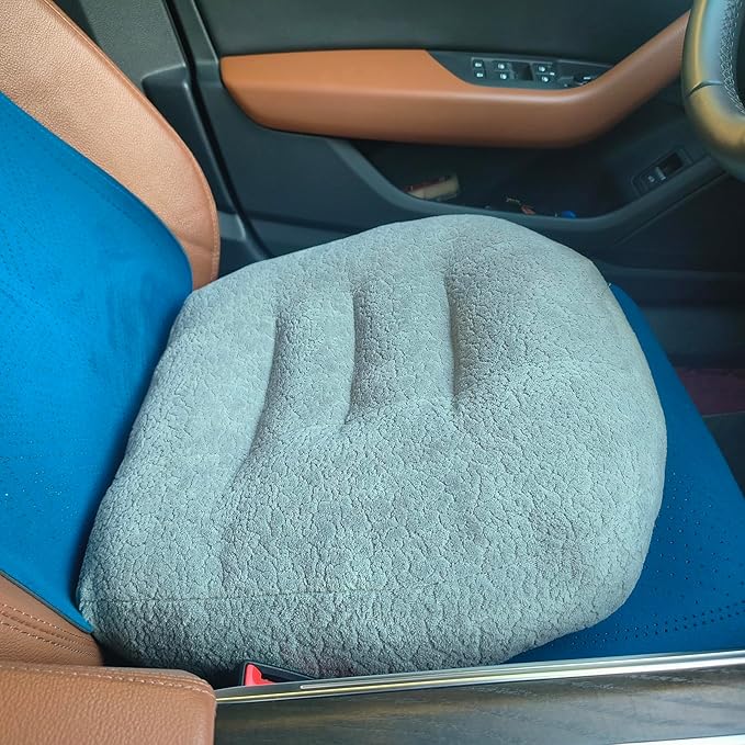 Super Thicken Car Seat Cushion for Adults/Office Chair Cushions/Butt Pillow for Car Long Sitting,Portable Car Seat Pad Fatigue Relief Suitable for Trucks,Cars,Office Chairs,Wheelchairs（Light gray）