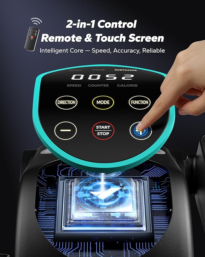 MERACH Under Desk Elliptical Machine, Ellipse Leg Exerciser as Seen on TV for Seniors with Remote Control & 12-Speeds, Quiet Portable Electric Seated Pedal Exerciser Machine for Home Office