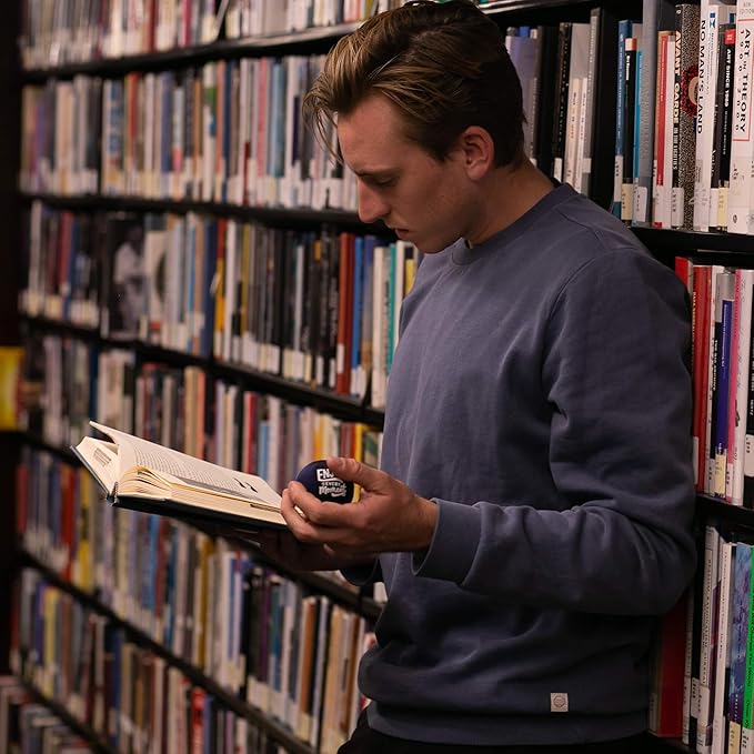 Candescent Stress Balls - Hand Therapy Relief for Anxiety, Fidget, Tension, Exercise Strengthener - Motivational Toys for Adults & Kids - Set of 2 (Crystal Blue, Ocean Blue)