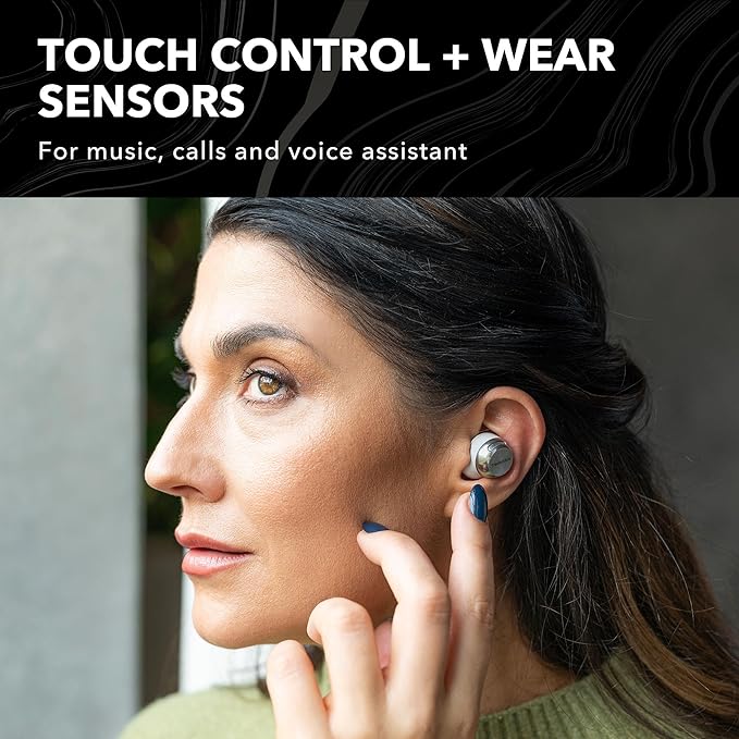 Technics Reference Class Hi-Fi Wireless Earbuds, Dolby Atmos with Head Tracking, Adaptive Noise Cancelling, 3 Device Multipoint, 10-hr Battery, Wireless Charging, Improved Fit - EAH-AZ100-S (Silver)