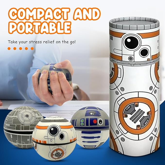 Squishy Balls Set – Stress Ball for Kids and Adults, Stress Relief Fidget Use for Play/ Decor/ Help Relieve Stress/ Improve Concentration and Focus