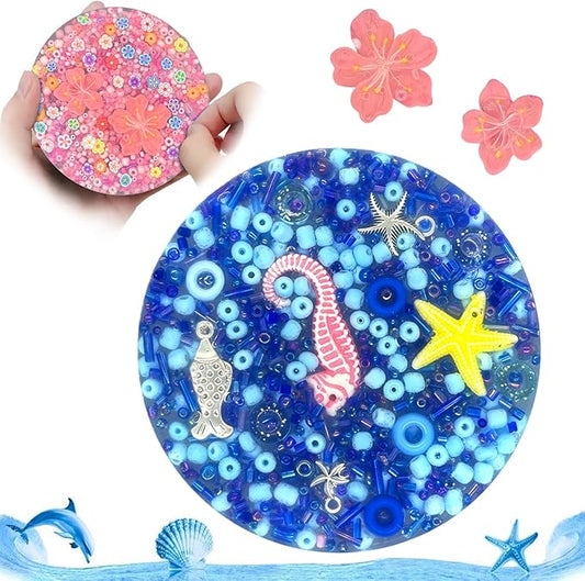 2 Pcs Picky Pads, Multicolor Picking Pad, Skin Picking Fidget Toys with Tweezer, Sensory Pick Pad, Valentine Gift for Adults with Anxiety, ADHD, Relief Stress (Round(Pink+Blue))
