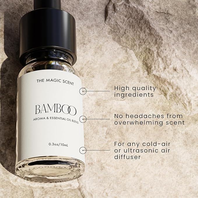 The Magic Scent Bamboo Diffuser Oil - Cold-Air & Ultrasonic Scented Oils for Diffuser Inspired by The Four Seasons, Bora Bora - Essential Oils for Diffusers Aromatherapy (10 ml)