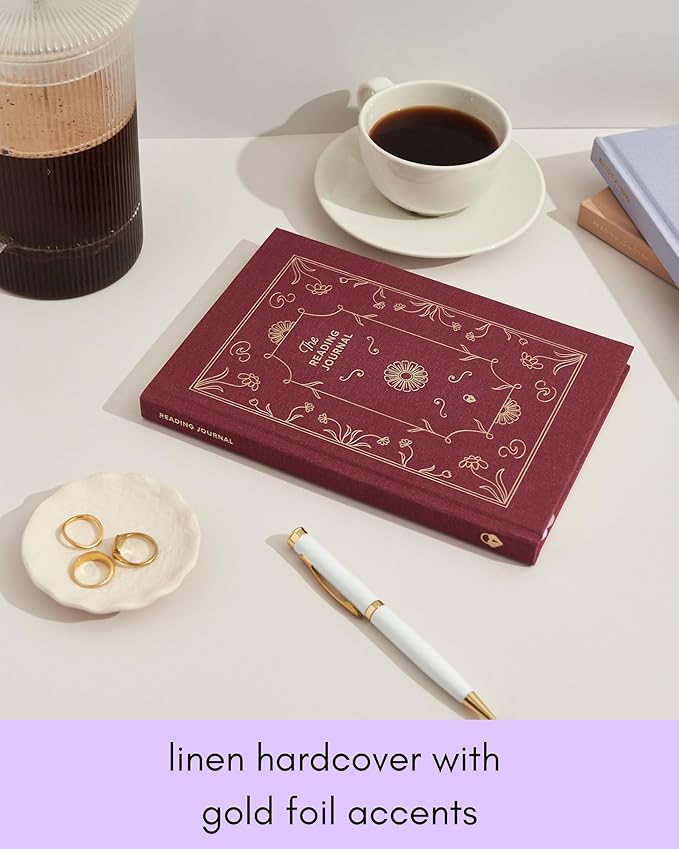 Kunitsa Co. Reading Journal - 52 reviews. Review and Track Your Reading. Book Journal for Book Lovers & Readers. Burgundy
