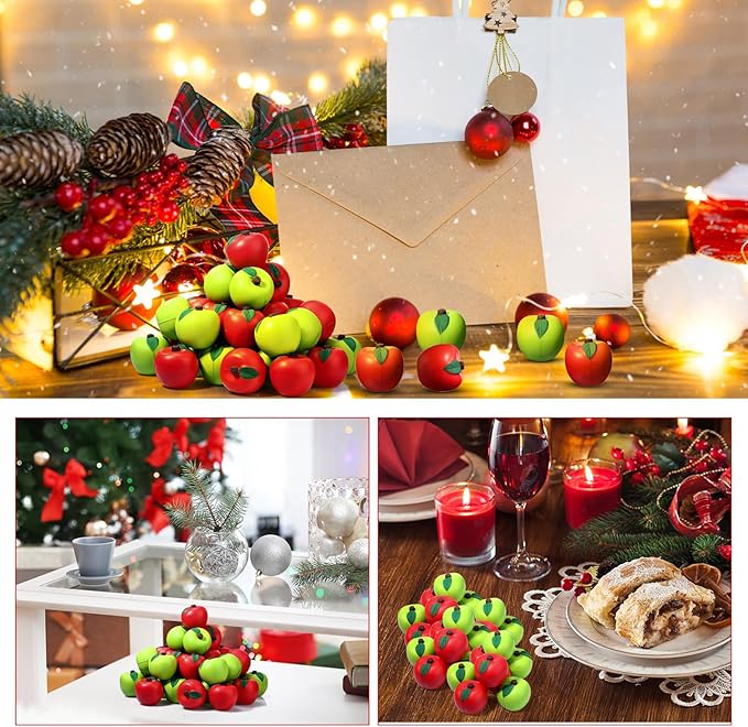 Chalyna 30 Pieces Fruit Stress Ball Toys Red and Green Fruit Stress Relief Squeeze Balls Squeeze Finger Toys for Adults Finger Exercise Carnival Reward Gifts Party Favor Supplies(2.8 Inch)