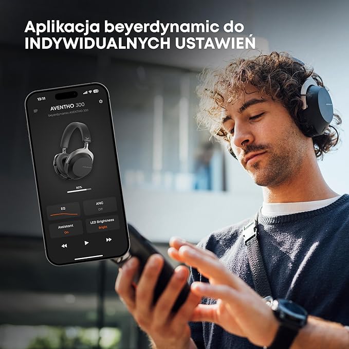 beyerdynamic AVENTHO 300 Wireless Over-Ear Headphones with ANC, Dolby Atmos and Head Tracking (Nordic Grey)