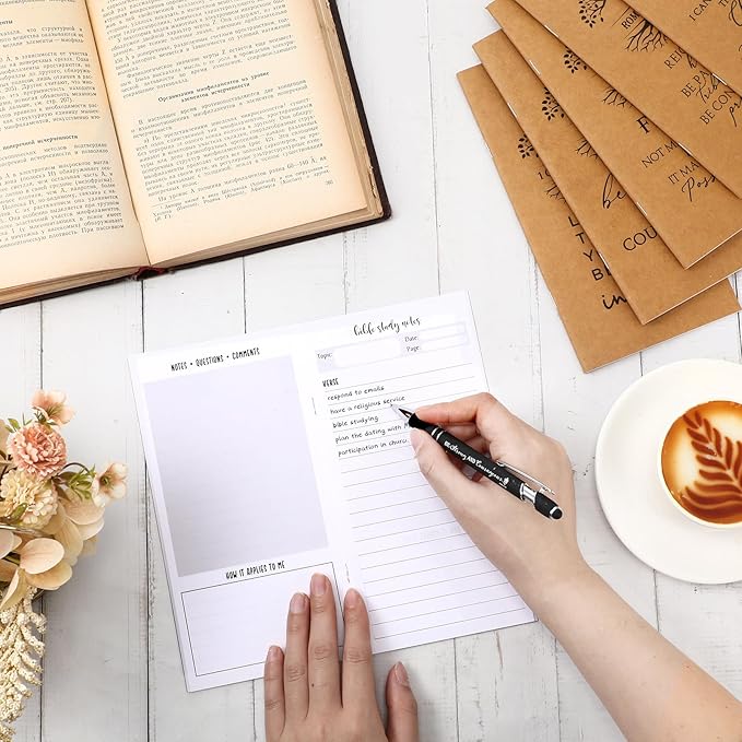 Qilery 30 Pcs Christian Gifts Bulk Pocket Planner 2025-2026 Prayer Journals for Women Men to Do List Weekly Goals for Pastors' Wives Appreciation Day Church Sunday School(Kraft Color,Tree of Life)