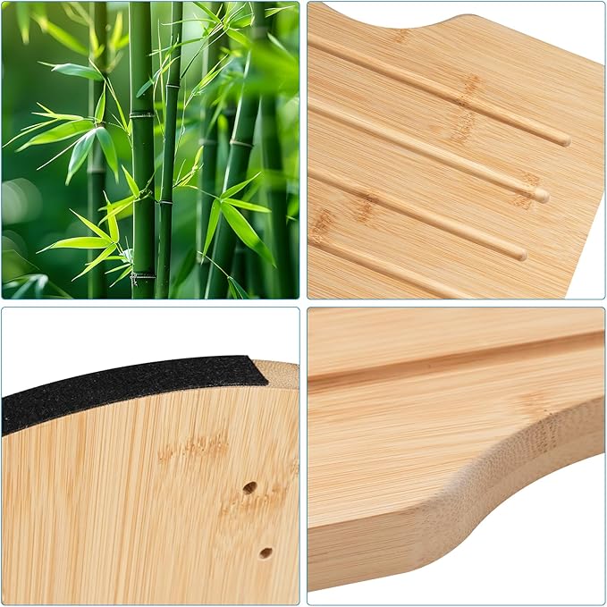 Bamboo Foot Rest for Under Desk at Work