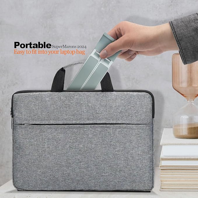 Laptop Stand for Desk,Foldable Aluminum Computer Stand Portable,Adjustable Tablet Holder, Compatible with MacBook Air Pro, Lenovo, Dell for 9.5"-15.6”