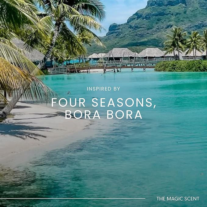 The Magic Scent Bamboo Diffuser Oil - Cold-Air & Ultrasonic Scented Oils for Diffuser Inspired by The Four Seasons, Bora Bora - Essential Oils for Diffusers Aromatherapy (10 ml)