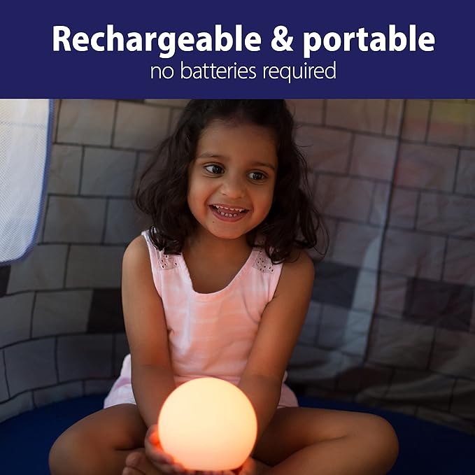 Soft Glow Silent Timer & Color Changing Light for Baby Kids and Teachers, at Home Night Light or Timed Classroom Activities, Portable and Rechargeable
