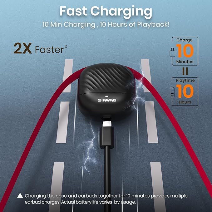 Wireless Earbuds 5.4 Bluetooth Headphones 100H Bluetooth Earbuds Active Noise Cancelling Earphones in-Ear Earbud with 4 ENC Noise Cancelling Mic IP5 Waterproof Earphones for Android iOS