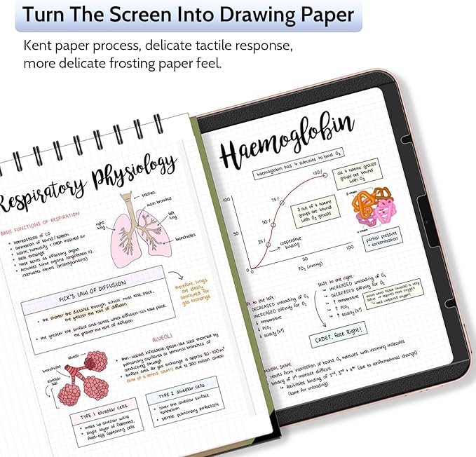 2 Pack Magnetic PaperFilm for iPad 9th & 7th Generation, iPad Air 3 & iPad Pro 10.5in - 10.2 Inch Feel Like Writing/Drawing on Paper, Removable Matte Anti-Glare Blue Light Screen Protector