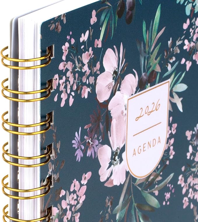 Cambridge 2026 Planner by Leah Bisch, Weekly & Monthly, 5.5" x 8.5", Small, Calista Floral (LB40-200-26)