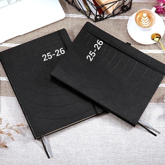 2025-2026 Planner - Weekly & Monthly Planner 2025-2026 with Pen Loop, to Achieve Your Goals & Improve Productivity, July 2025 - June 2026, Thick Paper, Inner Pocket, 8.5" x 11" - Black