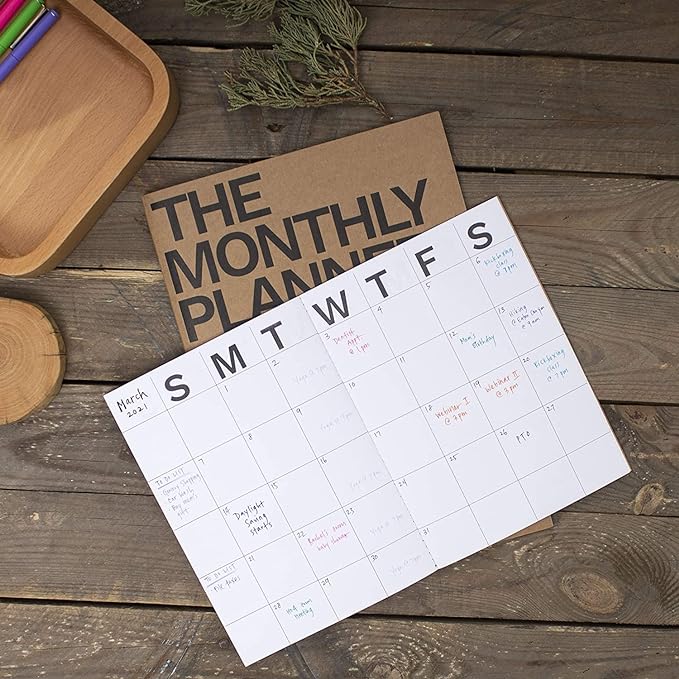 The Monthly Planner Undated (Large x 1 Pack)
