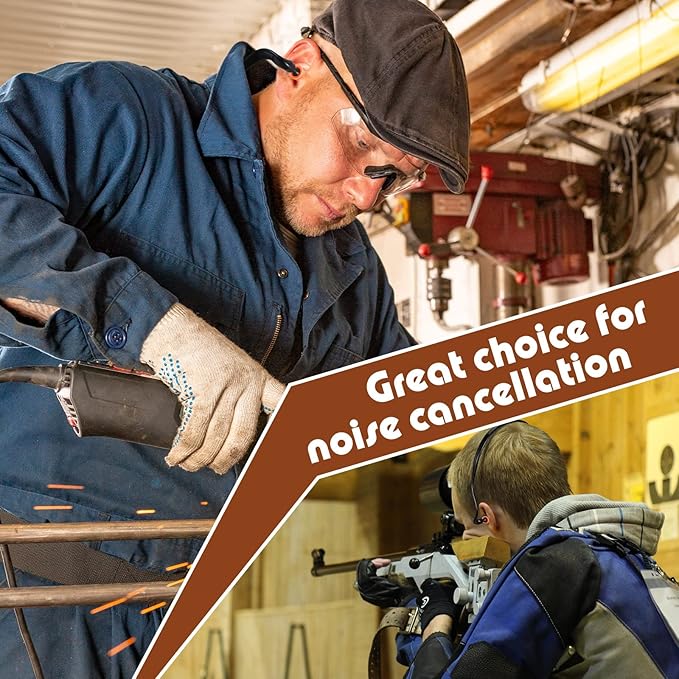 LEIFIDE 24 Pcs Banded Ear Plugs for Shooting Range Silicone Reusable Ear Protection Plugs Noise Cancelling Lightweight Earplug for Hearing Protection Sleeping Work Construction Concerts Reduction