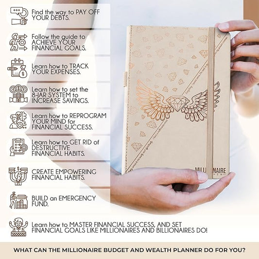 Budget Planner and Monthly Bill Organizer - Finance Planner, 12-Month Journey to Financial Freedom | Bill Payment Tracker Monthly Organizer, Money Saving & Expense Tracker | Undated Budgeting Journal