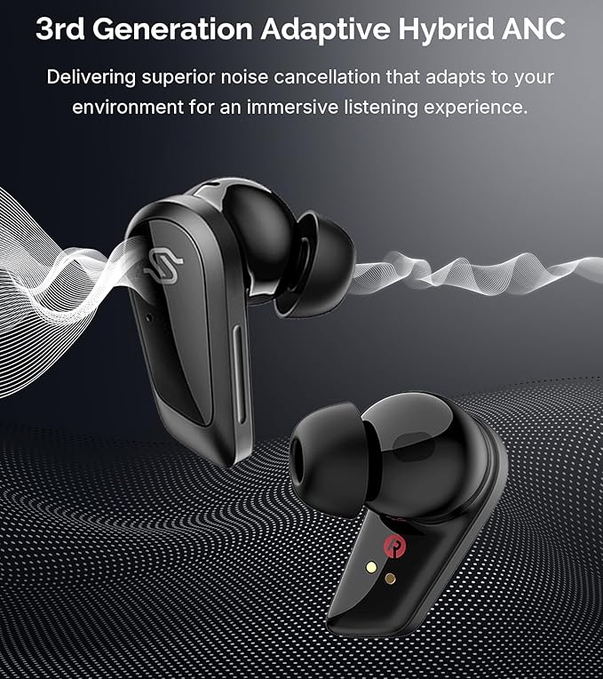 Edifier STAX Spirit S10 True Wireless Planar Magnetic Earbuds with Active Noise Cancellation, Snapdragon Sound, Hi-Res Audio (LDAC LHDC), Bluetooth 5.4, 6 Mics Hi-Fi Calling, Wearing Detection, IP54