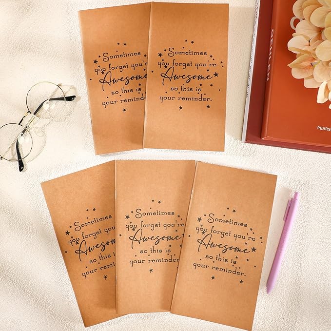 Qilery 30 Pcs Bulk Pocket Planners 2025 Habit Tracker Notebooks Gifts for Students Teachers Employee Coworkers to Do List Weekly Goals Notepads with Inspirational Quotes(Awesome)