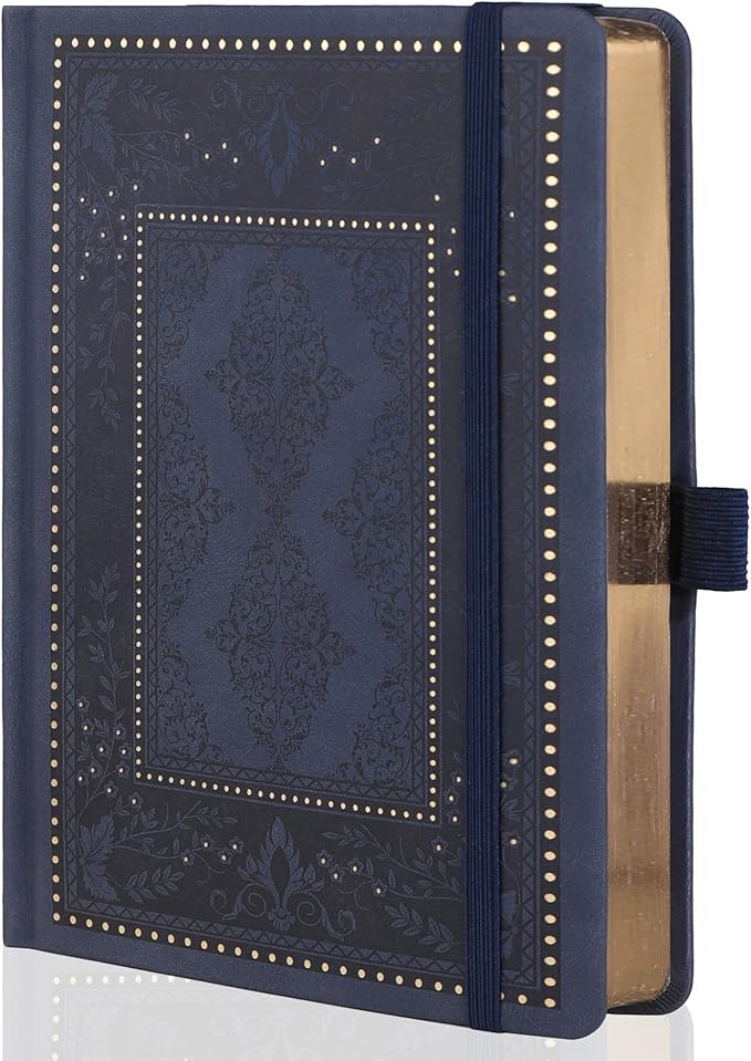 TIEFOSSI Bullet Dot Journals for Women Men, Dot Journals for Writing Women, 160gsm Thick Paper, 190 Numbered Pages, for Planner Organization