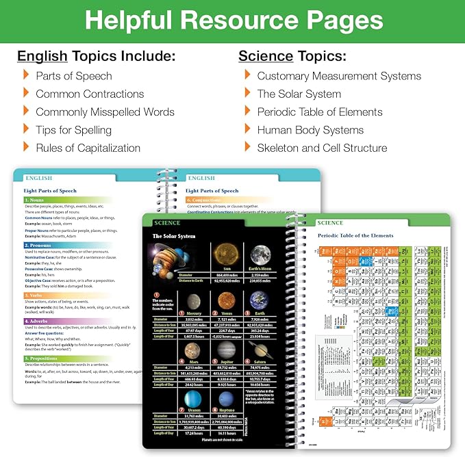 Global Datebooks Dated Middle School or High School Student Planner for Academic Year 2025-2026 Includes Ruler/Bookmark and Planning Stickers (Matrix Style - 5.5"x8.5" - Slant)