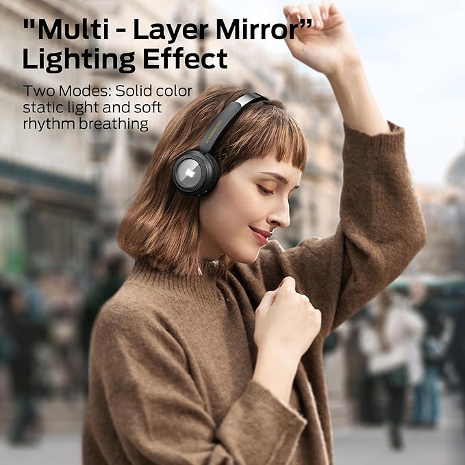 Monster N-Tune MINI 01 Wireless On-Ear Headphones - Bluetooth 6.0 Wireless Headset with Speed Charge, Clear Audio, 50H Playtime, Comfortable & Lightweight Design, Hands-Free Calls (Black)