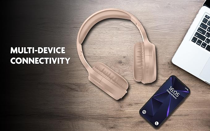 Fisher Active Noise Cancelling Headphones, Over Ear Wireless Bluetooth 5.3 w Microphone, Lightweight Comfortable Headset for Home Travel, 16H Playtime, Rechargeable, Hi-Res Sound Audio, Deep Bass