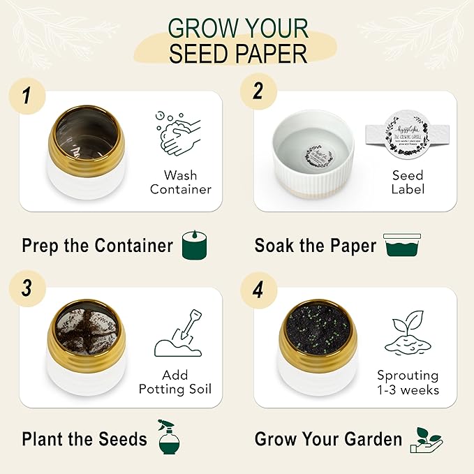 The Growing Candle, Coffee Scented, 10oz Ceramic Pot, Aromatherapy Candles, 100% Soy, Cream and Espresso Aroma for Home, Clara