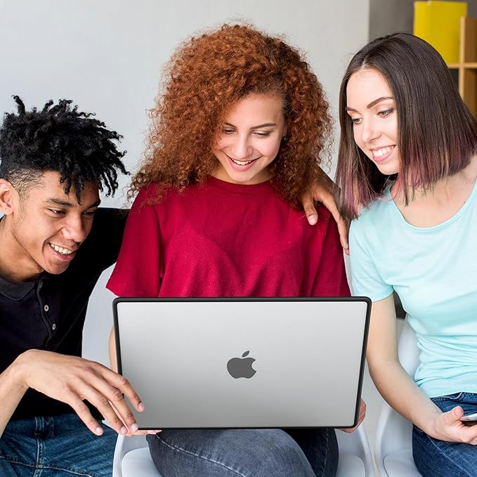 AKIT Compatible with MacBook Pro 16 inch Case 2025 2024-2021 M4 M3 M2 M1 Pro Max A3403 A3186 A2991 A2780 A2485, [Anti-Cracking] Hard Shell Laptop Case&Keyboard Cover&Screen Protector, Clear