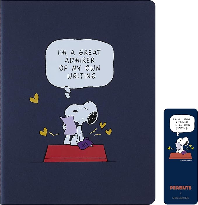 Moleskine Limited Edition Peanuts Set of 3 Cahier Journals, Soft Cover, XL (7.5" x 9.75"), Ruled, Multicolor, 120 pages
